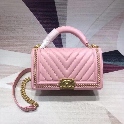 Chanel Leboy Original Borsa a tracolla in pelle V67086 oro rosa - Tono metallo