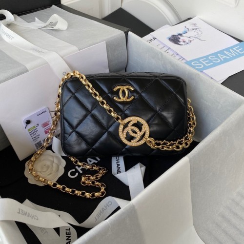 Chanel MINI FOTOCAMERA CUSTODIA AS3383 nera