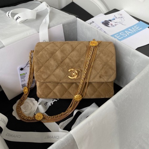 Chanel MINI FLAP BAG AS3378 marrone