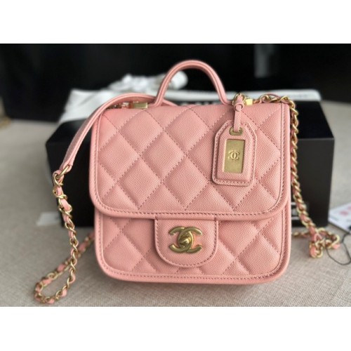 BORSA Chanel MINI FLAP CON MANICO SUPERIORE AS3652 rosa