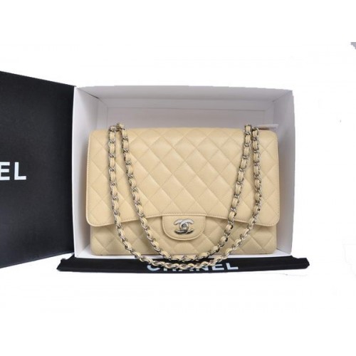 Chanel Original Caviar Leather Jumbo Flap Bag A47600 Albicocca