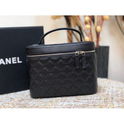 Borsa cosmetica Chanel Original Lather 5961 nera