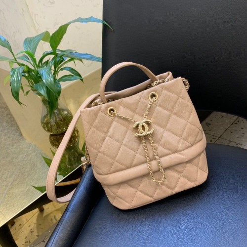 Chanel Borsa in pelle originale C5700 albicocca