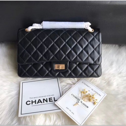 Chanel Borsa in pelle nera originale CC7867 oro