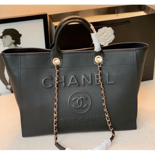 Chanel Borsa shopping in pelle originale A66945 nera