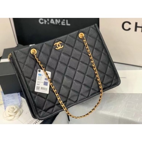 Chanel Borsa shopping in pelle originale AS2360 nera