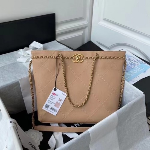 Chanel Borsa shopping in pelle originale AS2374 rosa