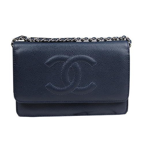 Mini borse con patta in pelle Chanel Original A48654 Royal