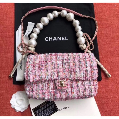 Borsa a tracolla Chanel Original Pearl A1112 rosa