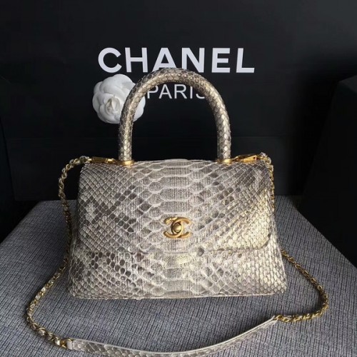 Borsa tote Chanel originale in pelle di pitone 8119G