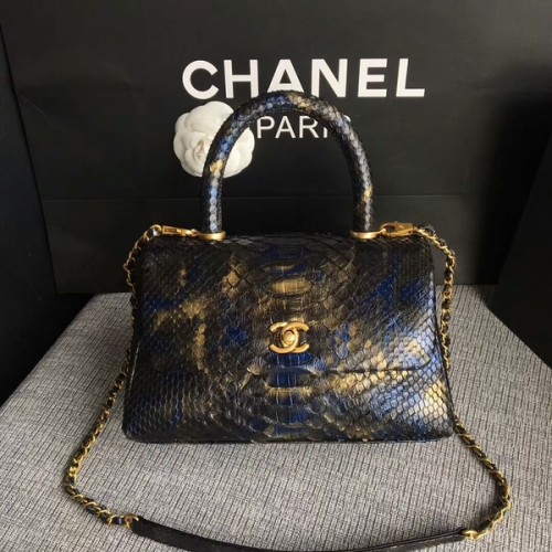 Borsa tote Chanel originale in pelle di pitone 8119J