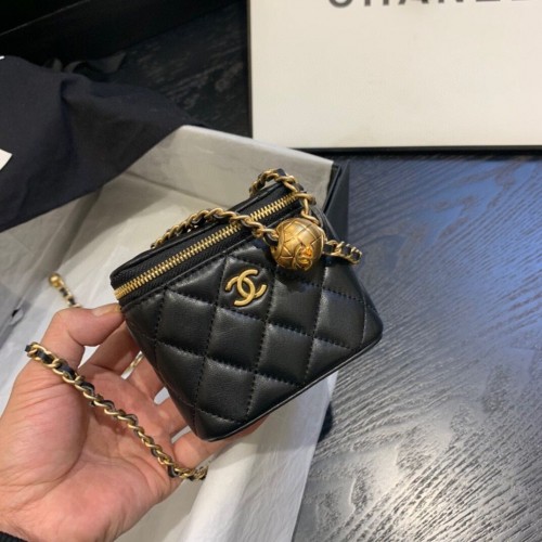 Borsa a mano Chanel Original piccola classica a catena AP1447 nera