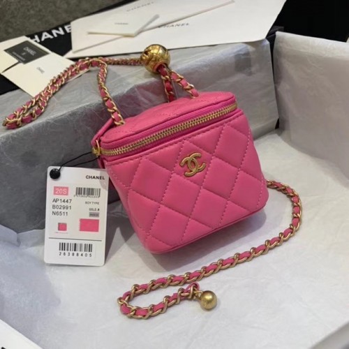 Borsa a mano Chanel Original piccola classica a catena AP1447 rosa