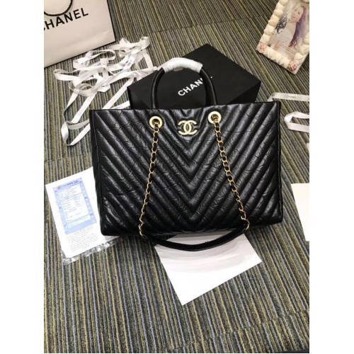 Chanel Borsa shopping grande originale A57974 nera