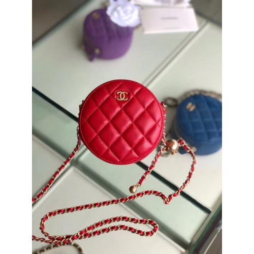 Borsa Chanel Original mini in montone AS1449 rossa