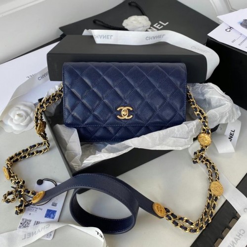 Chanel BORSA PATTA PICCOLA AP2840 Blu Royal