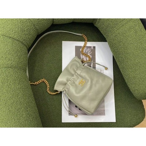 Borsa a tracolla Chanel SMALL in pelle di agnello SS2088 grigia