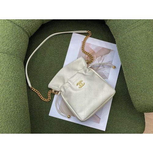 Borsa a tracolla Chanel SMALL in pelle di agnello SS2088 bianca
