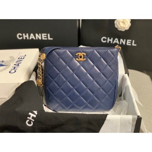Chanel BORSA SHOPPING PICCOLA AS3400 blu