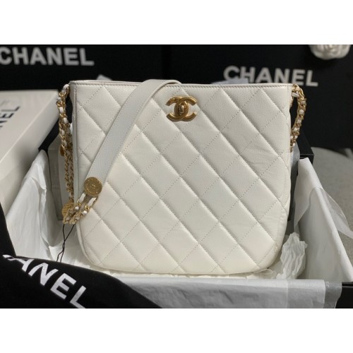 Chanel BORSA SHOPPING PICCOLA AS3400 bianca