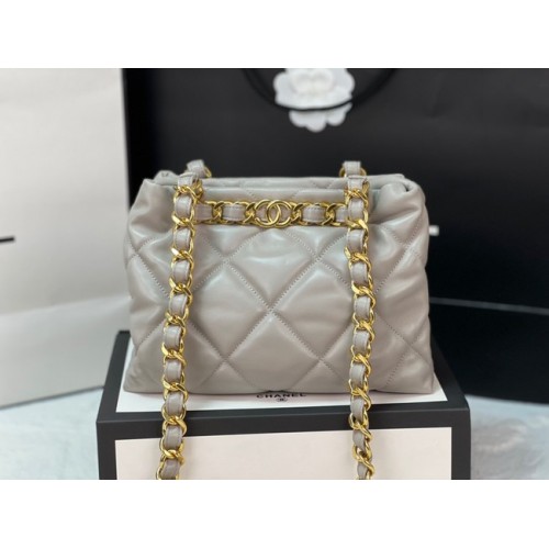 Chanel BORSA SHOPPING PICCOLA AS3502 GRIGIO CHIARO