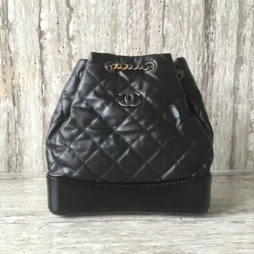 Zaino in pelle di montone Chanel 93825 nero