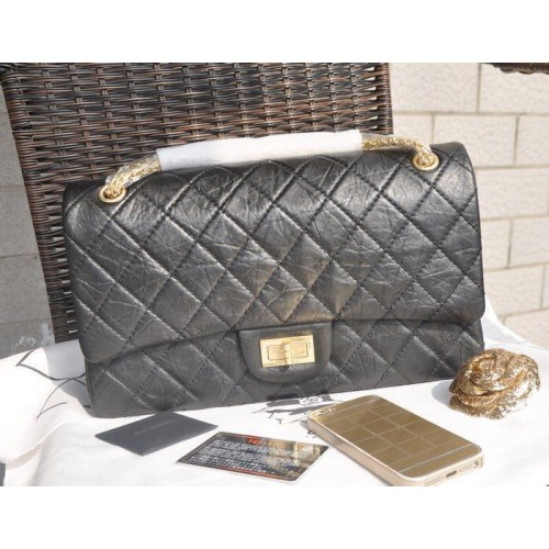 Borsa con patta in pelle di montone Chanel 17222 nera