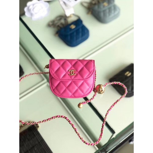 Tasca originale in pelle di montone Chanel AP1461 rosa