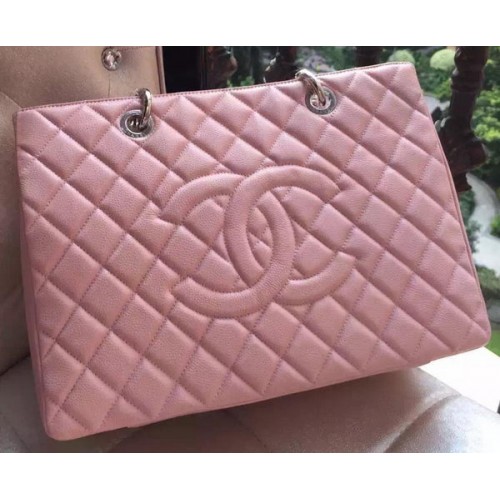 Borsa Shopper Chanel Pelle Di Vitello Originale A95021 Rosa