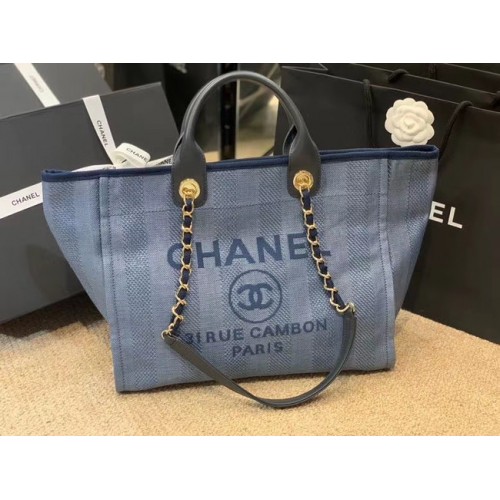 Borsa shopping Chanel A66941 blu