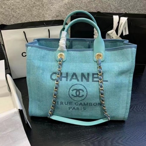 Borsa shopping Chanel A66941 celeste