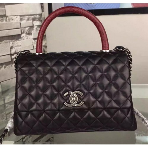 Chanel Tote Bag a tracolla originale in pelle di vitello A7775 nera