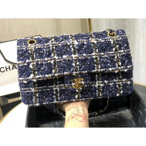 Chanel Twill morbido A01112 blu reale
