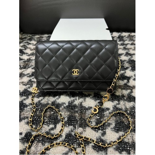 Chanel PORTAFOGLIO CON CATENA AP3035 nero