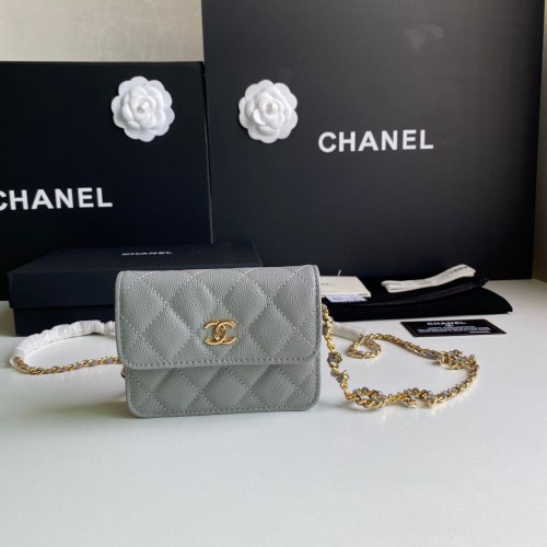 Borsa da cintura Chanel WOC Original Caviar Leather 2306 Grey