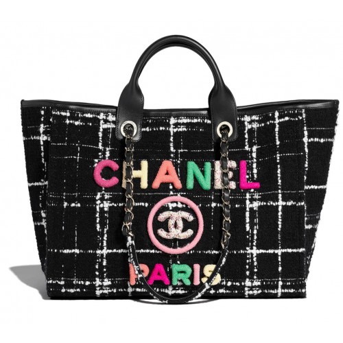 Borsa shopping Chanel Weave Tote B66955 nera