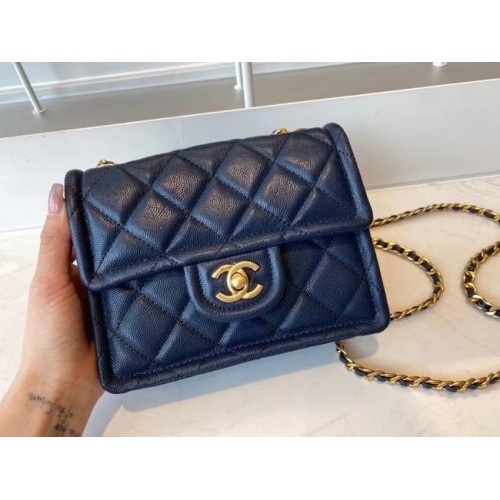 Borsa a tracolla Chanel AS2356 Blu Royal