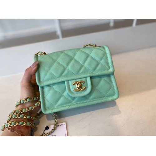 Borsa a tracolla Chanel AS2356 verde chiaro