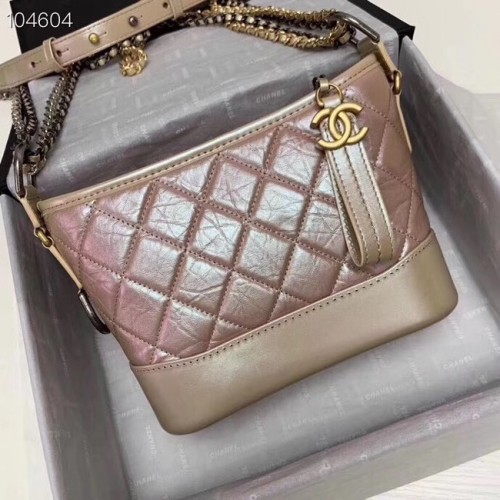 Chanel gabrielle piccola borsa hobo A91810 rosa scuro