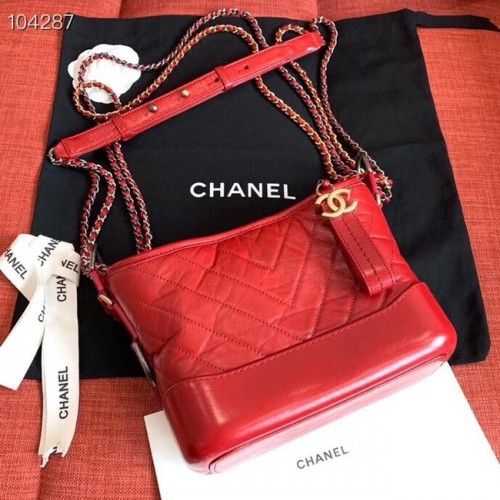 Chanel gabrielle piccola borsa hobo A91810 rossa