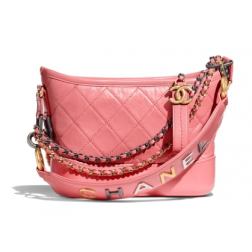 Chanel gabrielle piccola borsa hobo AS0865 rosa