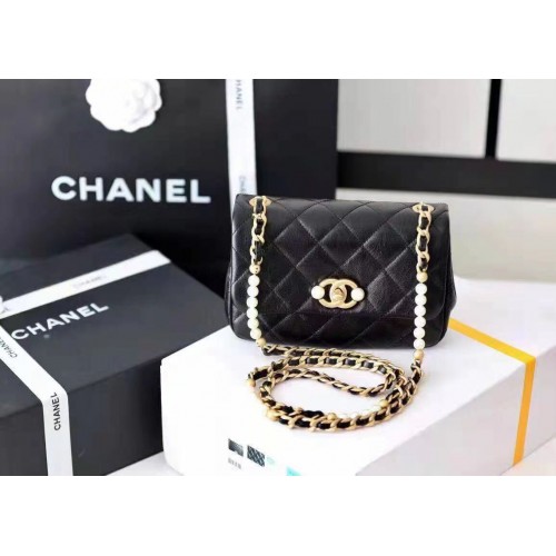 Chanel Borsa a tracolla in pelle A5554 nera