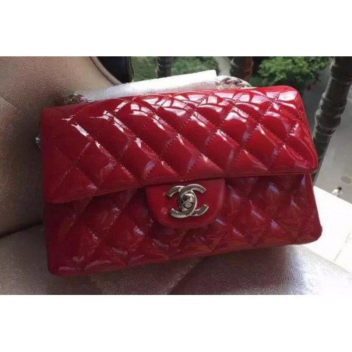Chanel mini Classic Flap Bag Original Patent A1116 Rosso