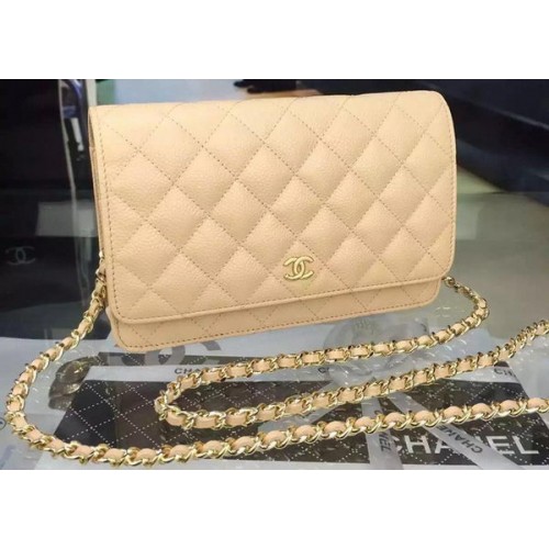 Chanel mini Flap Bag Modello Cannage A8373 Albicocca