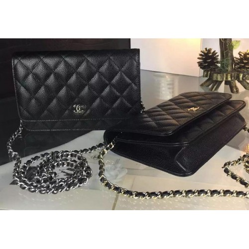 Chanel mini borsa con patta modello Cannage A8373 nera