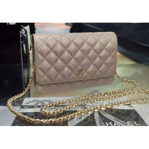 Chanel mini Flap Bag Modello Cannage A8373 Grigio