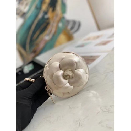 Borsa a tracolla Chanel mini Original in pelle 82121 Oro chiaro