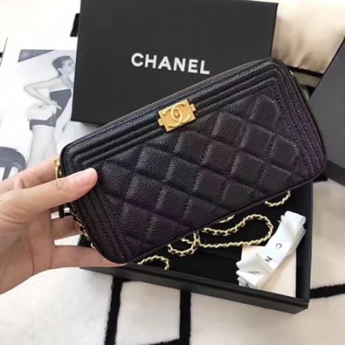 Chanel mini borsa a tracolla modello Cannage A94452 nera