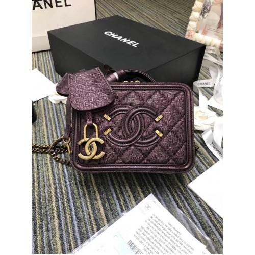 Chanel mini beauty case originale A93342 viola