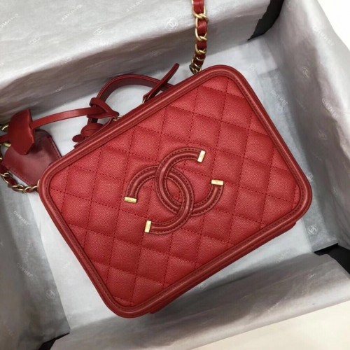 Chanel mini beauty case originale A93342 rosso